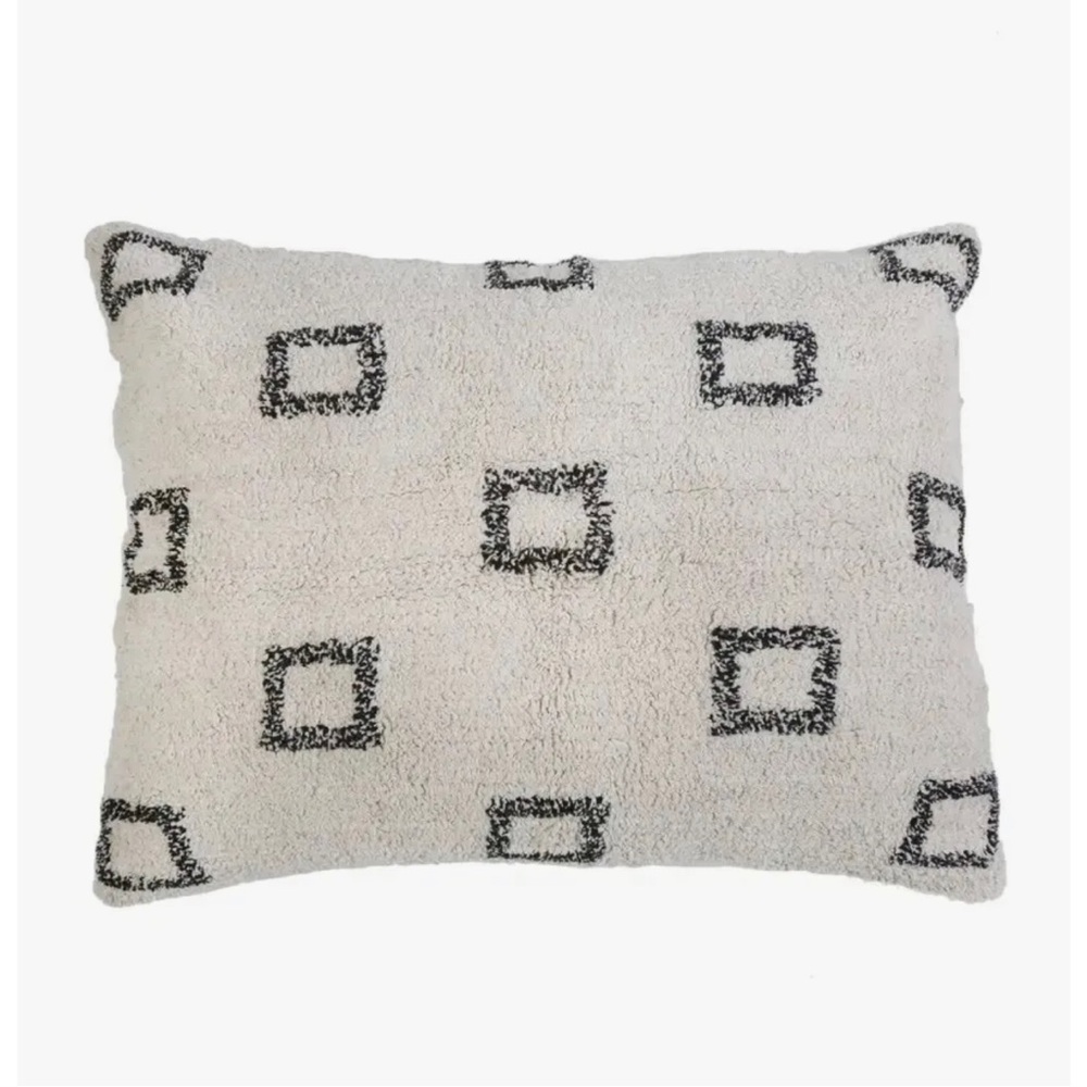 POM POM AT HOME Bowie Big Accent Pillow Cover Ivory/Black 28" x 36"